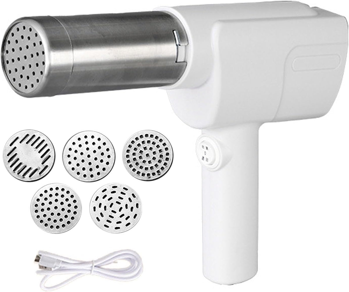 Handheld Electric Pasta Maker with 5 Heads A1550