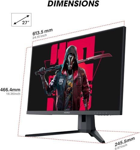 24.5” FHD VA Gaming Monitor, 170Hz, 1ms, Black T198514
