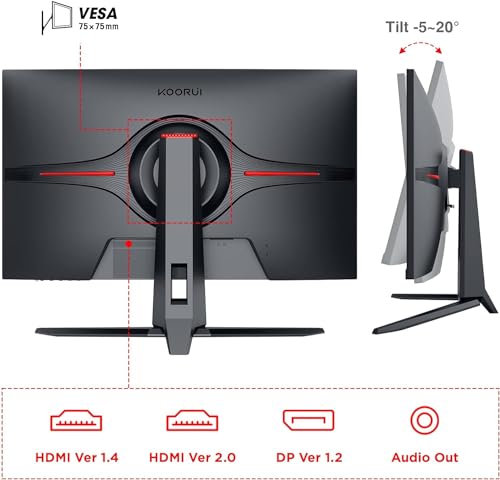 24.5” FHD VA Gaming Monitor, 170Hz, 1ms, Black T198514