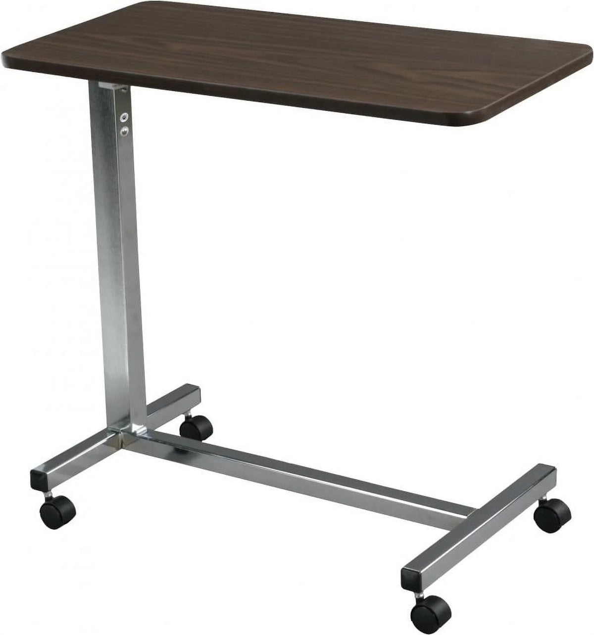 Walnut Overbed Table with Height Adjustment Y73593