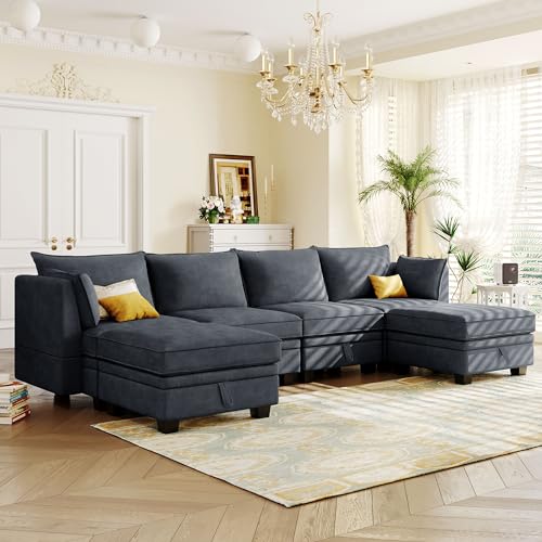 Beige Chenille 2 Piece L-Shape Modular Sectional Sofa F748