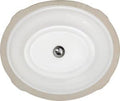 Undermount Fireclay Bathroom Sink with Overflow U519369