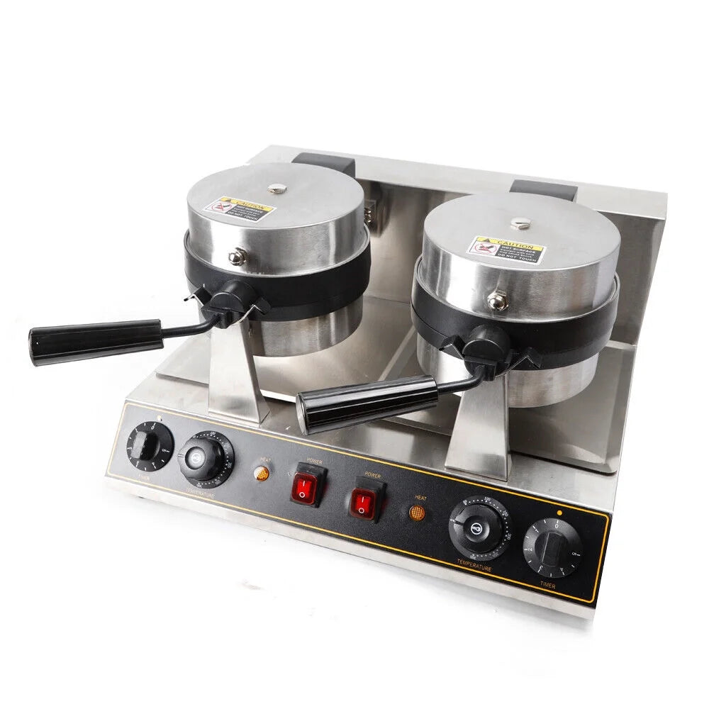 Non-Stick 7" Round Belgian Waffle Maker 1500W A653