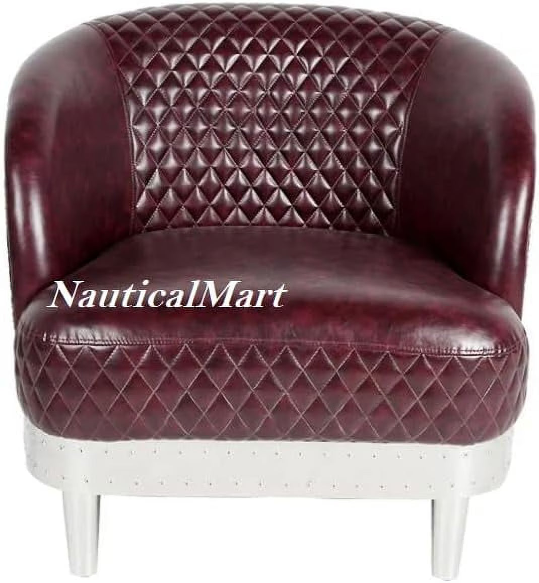 Aluminum Leather Sofa Chair I18453