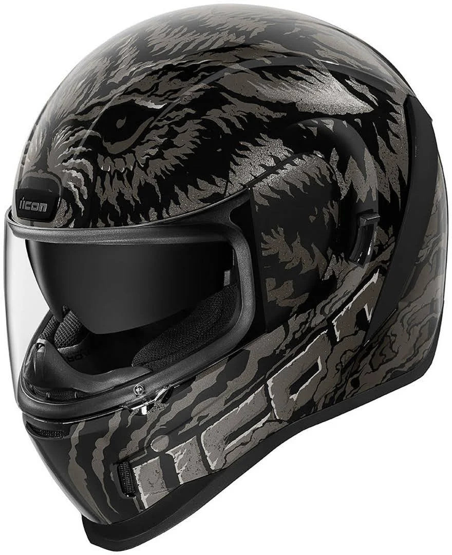 Black SM Icon Airform Lycan Helmet P716