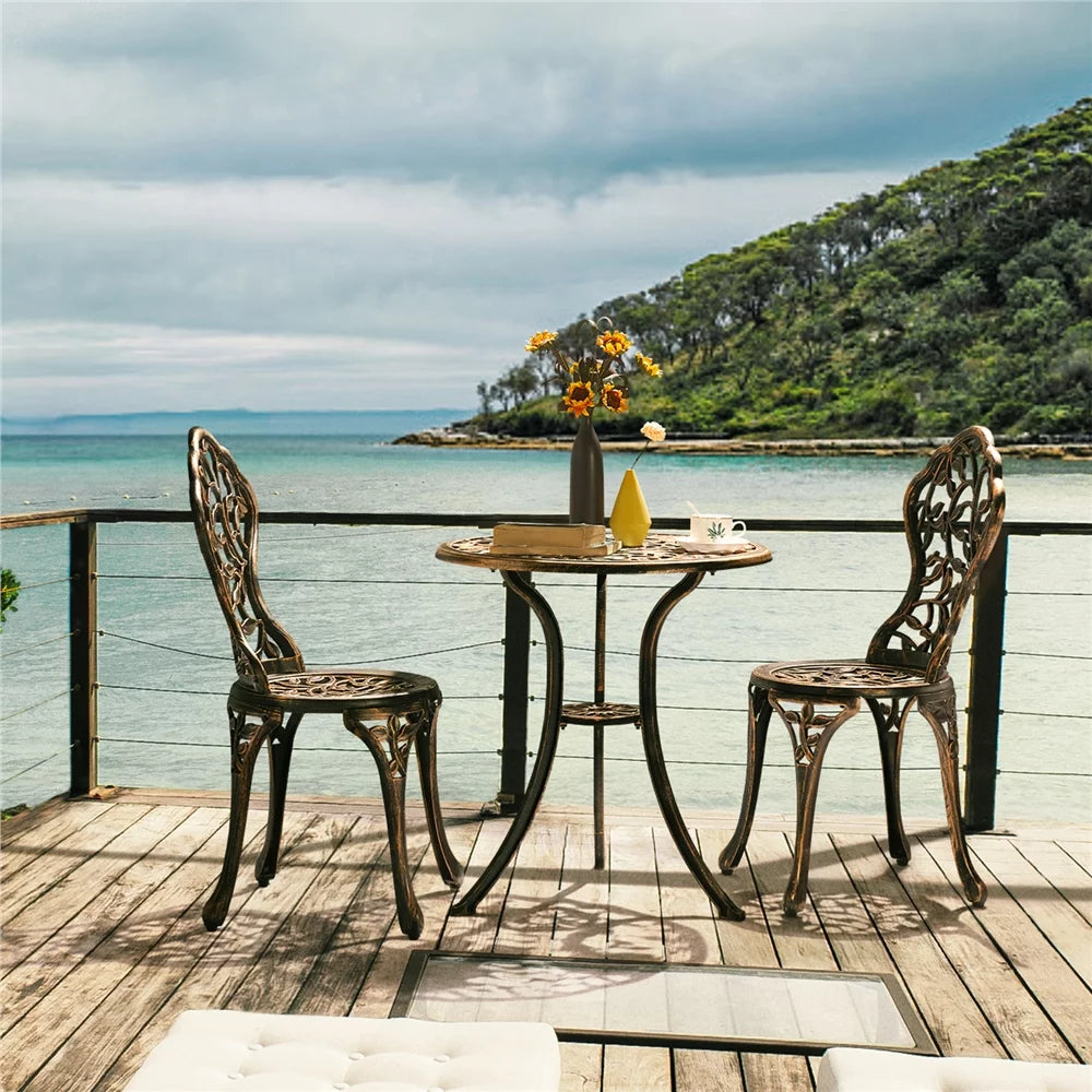 3 Piece Patio Bistro Table Set Q69091