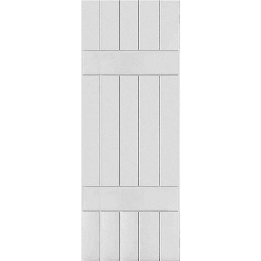 18x22 x 55x22 Primed Cedar Board-n-Batten Shutters (Per Pair) E456876