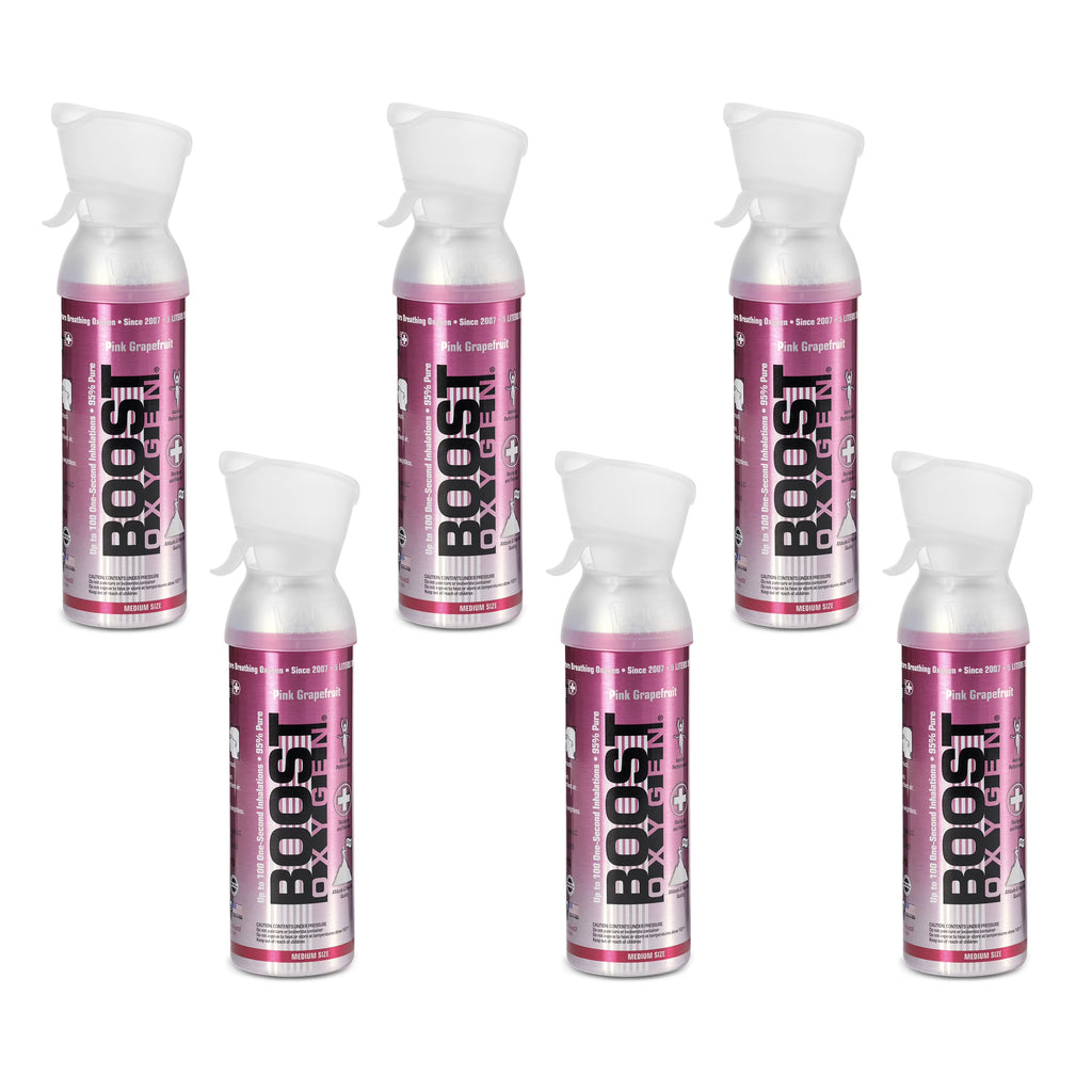 Pink Grapefruit 5 Liter Pure Oxygen Canister (6 Pack) M660299