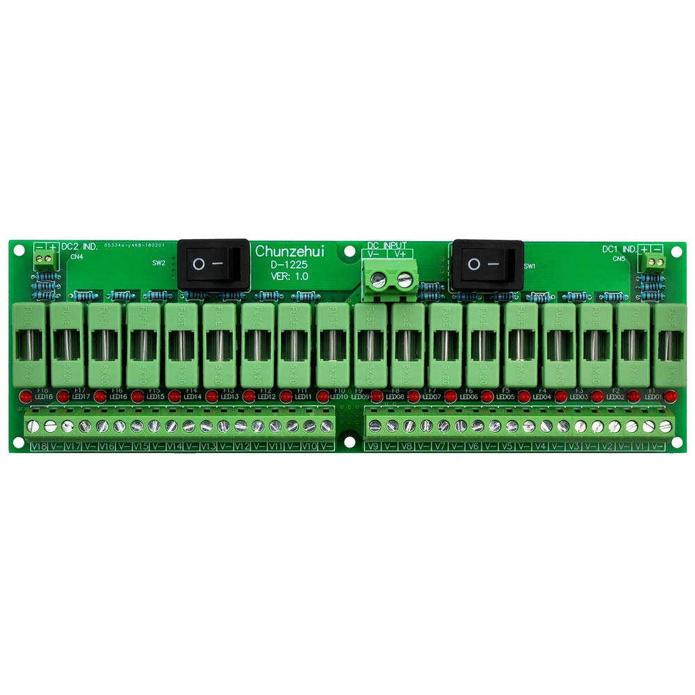 18 Channels 12V 24V 20A Power Distribution Fuse Module P982