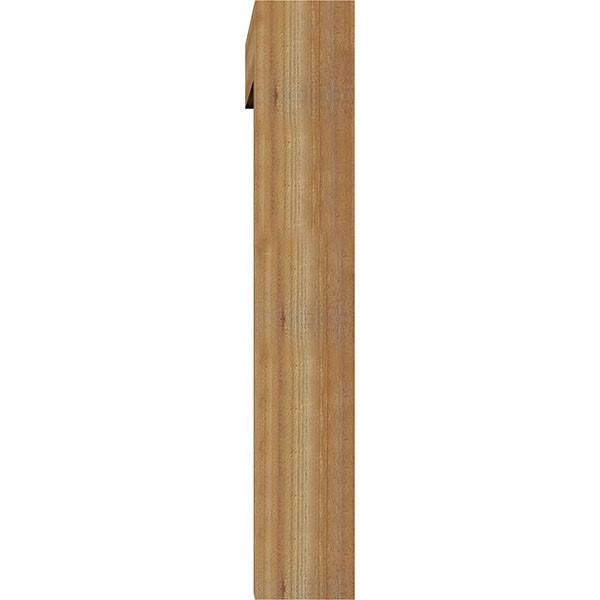 8x22W x 48x22D x 48x22H Rough Sawn Bracket with Offset Brace, Western Red Cedar E7036