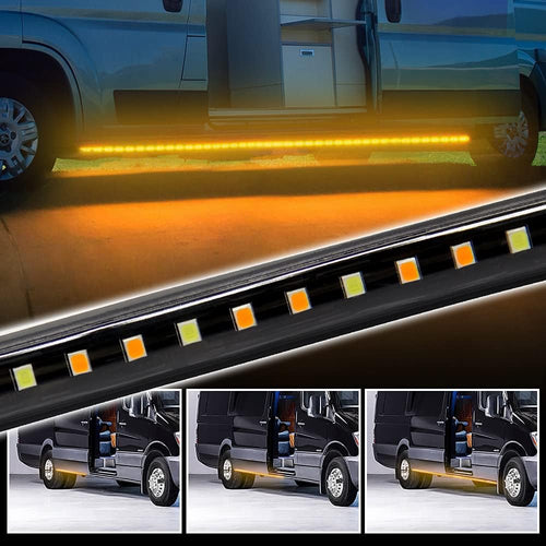 15 Feet Running Board Lights with White Courtesy Lights 2PCs 540 LEDs Flexible Light Strips P866429