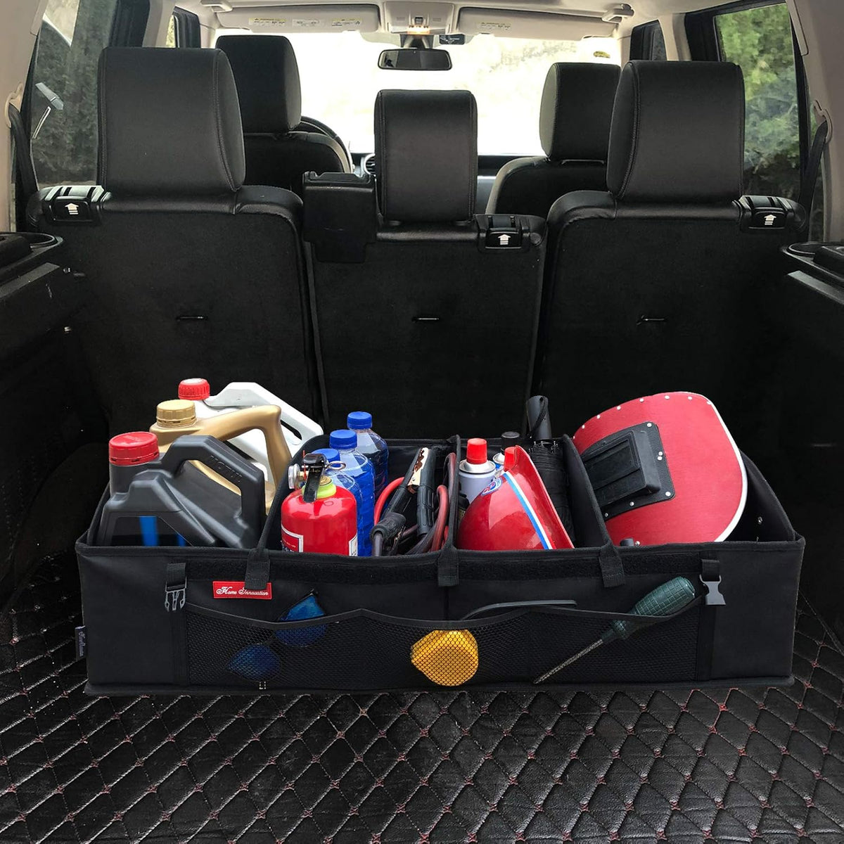4 Compartment Foldable Car Trunk Organizer T13323