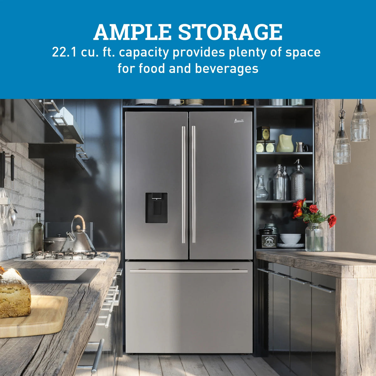 22.1 cu ft Stainless Steel Refrigerator P441730