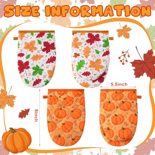 2 Pcs Christmas Mini Oven Mitt Pot Holders T478