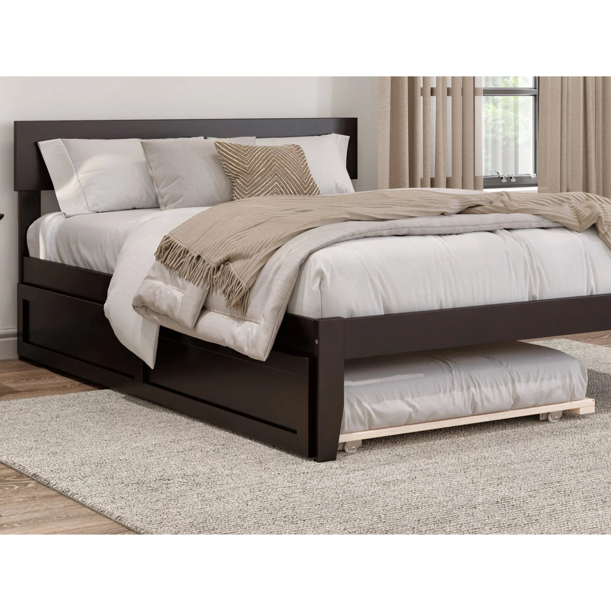 Twin Trundle Bed in Espresso R525178