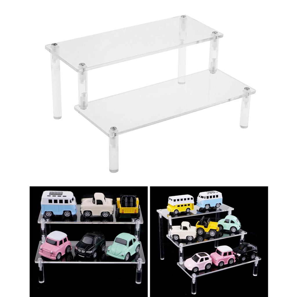 Acrylic Clear Two Layer Display Stand V72521