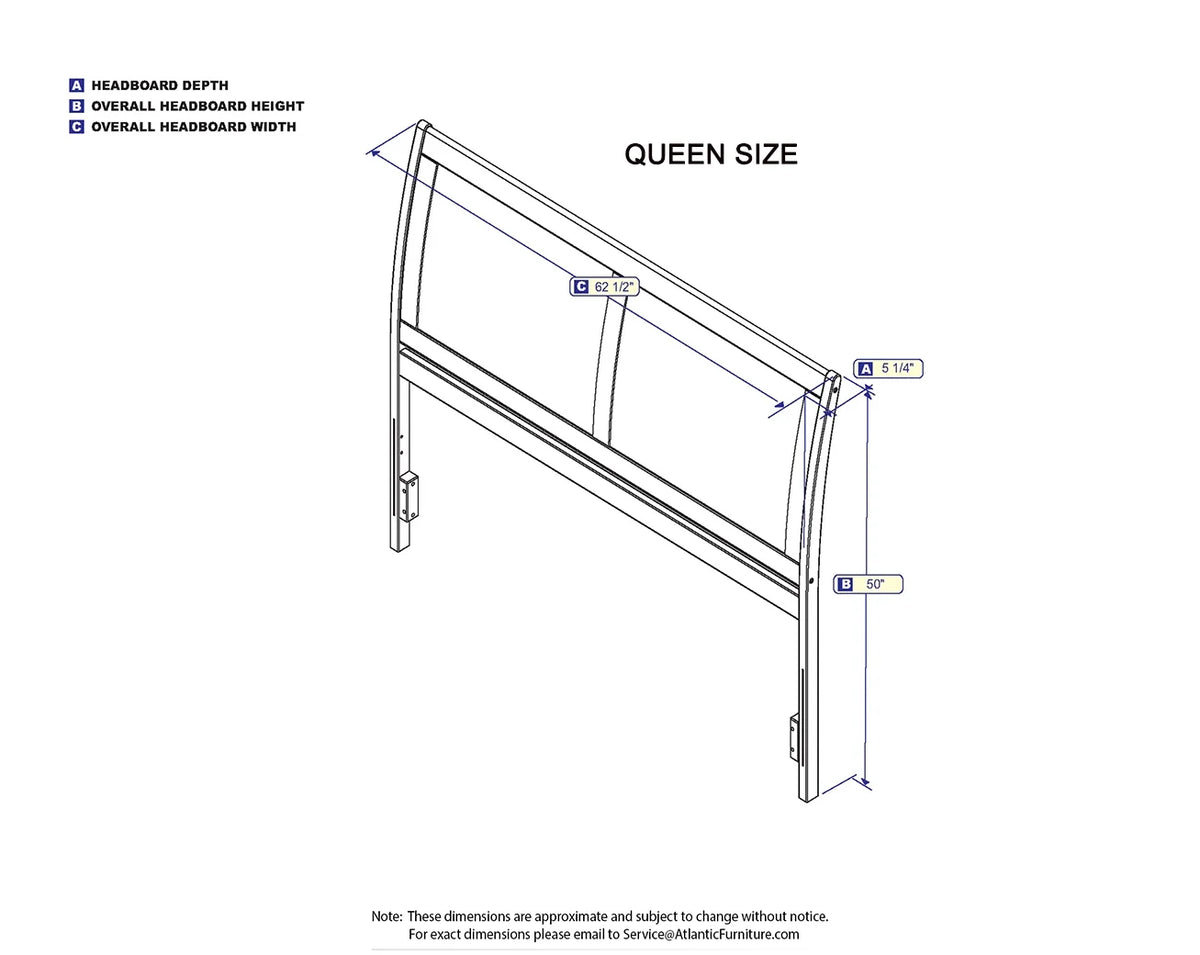 Queen Espresso Headboard L907059