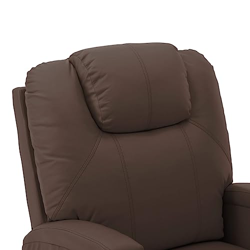 Black Faux Leather Electric Power Lift Massage Chair with 6-Point Vibration Massage X697052