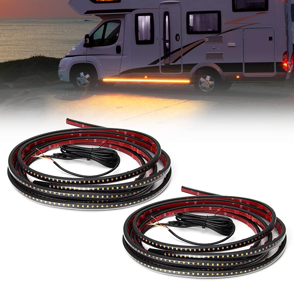 15 Feet Running Board Lights with White Courtesy Lights 2PCs 540 LEDs Flexible Light Strips P866429