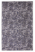 Leopard Print Area Rug 5 ft. x 8 ft. Dark Grey S111