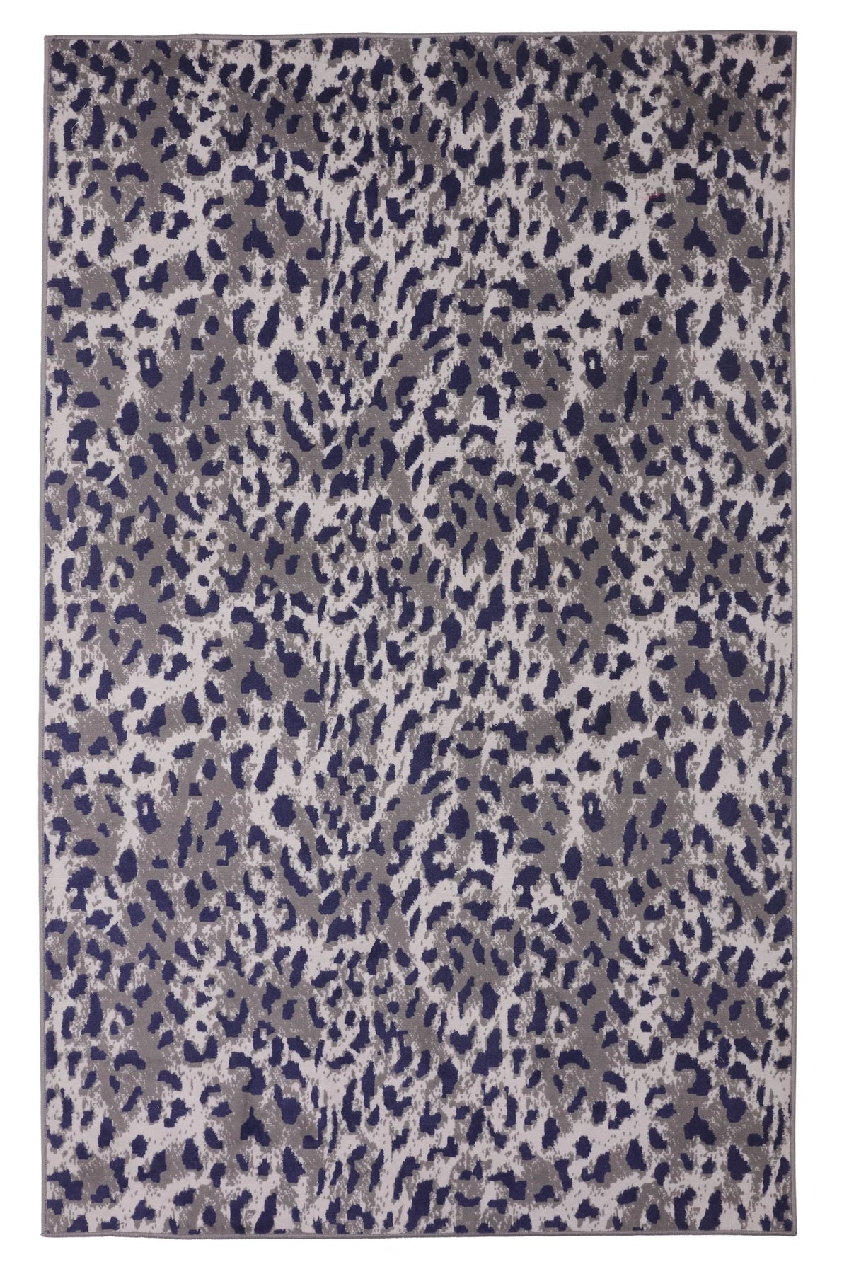 Leopard Print Area Rug 5 ft. x 8 ft. Dark Grey S111