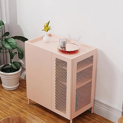 Modern Metal Sideboard Cabinet with Adjustable Shelves B14468