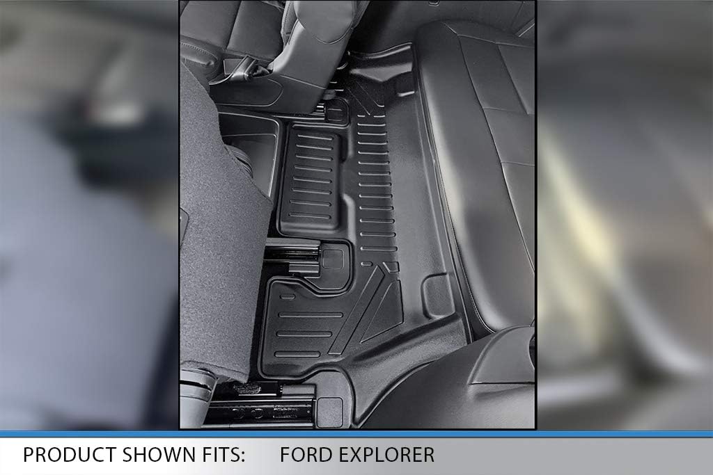 Black 3 Row Floor Mats and Cargo Liner Set S37035
