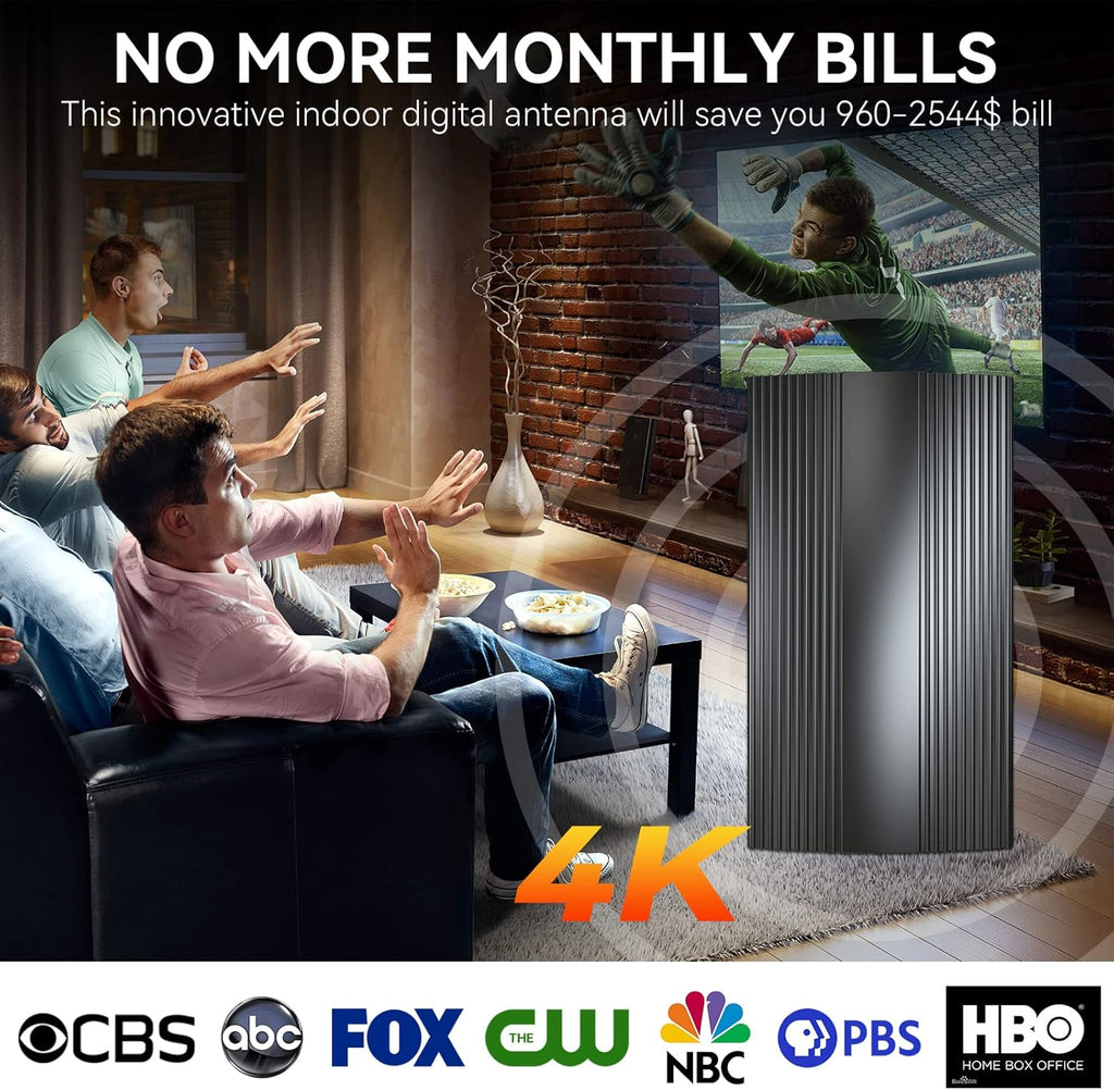 Digital HD TV Antenna with 28ft Coaxial Cable I139