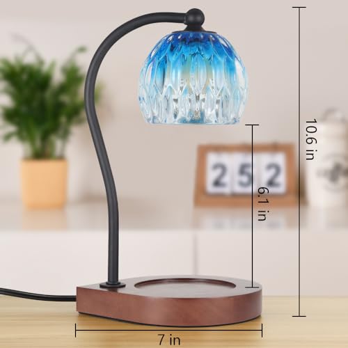 Black Electric Candle Warmer Lamp with Timer F616065