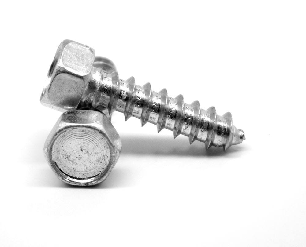 5/16-12 x 3/4 Sheet Metal Screw Indented Hex Head Type AB Low Carbon Steel Zinc Plated Pk 1000 Q7503