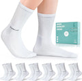 Bamboo Crew Seamless Diabetic Socks with Cushioned Sole Non-Binding Top 6 Pairs V748746