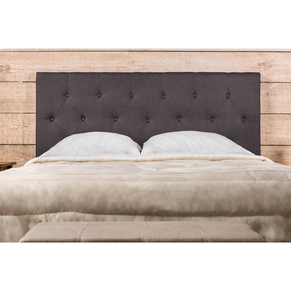 Grey Queen Linen Headboard T645911