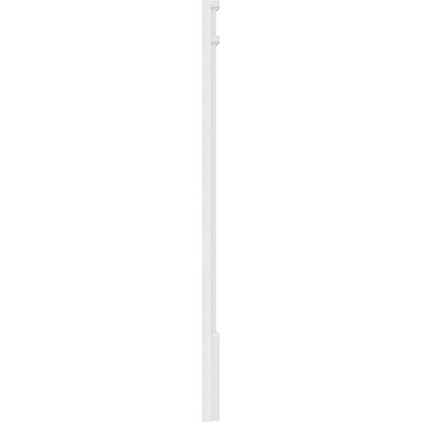 Flat Panel PVC Pilaster with Decorative Capital & Base (Pair) C7532