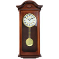 Mahogany Brown Chiming Pendulum Wall Clock Q516060