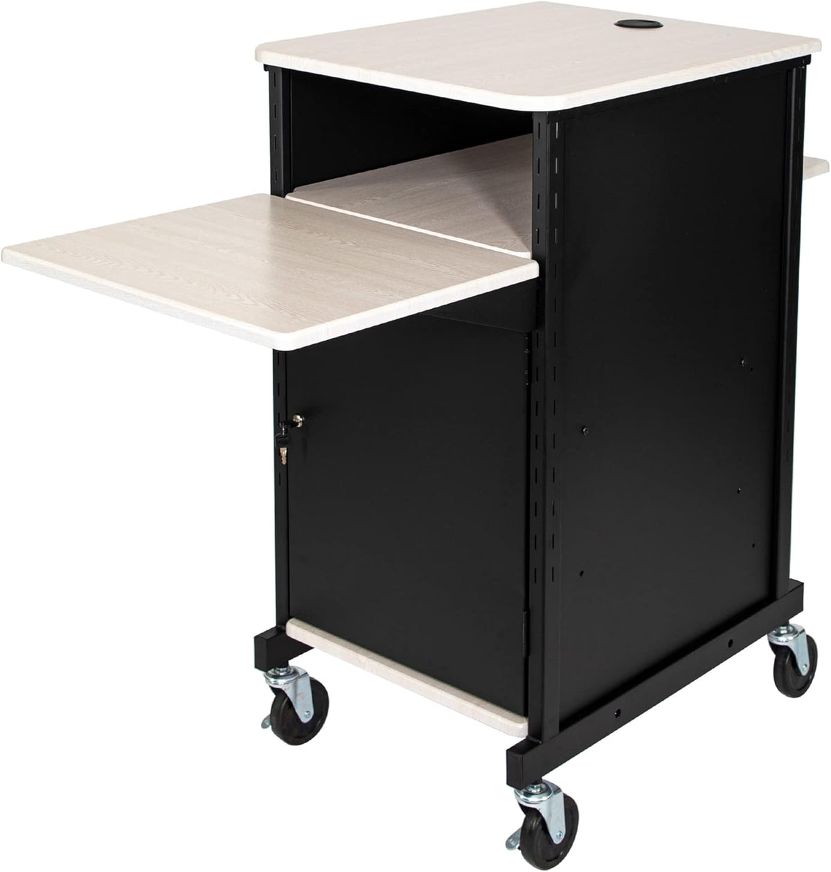 Presentation Cart with Storage Cabinet Y1304