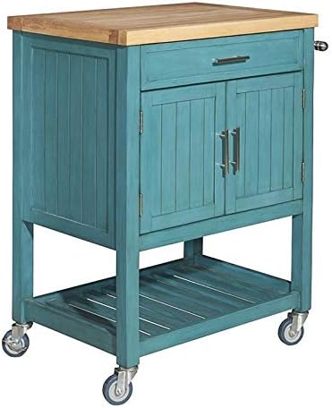 Teal Kitchen Cart F4273