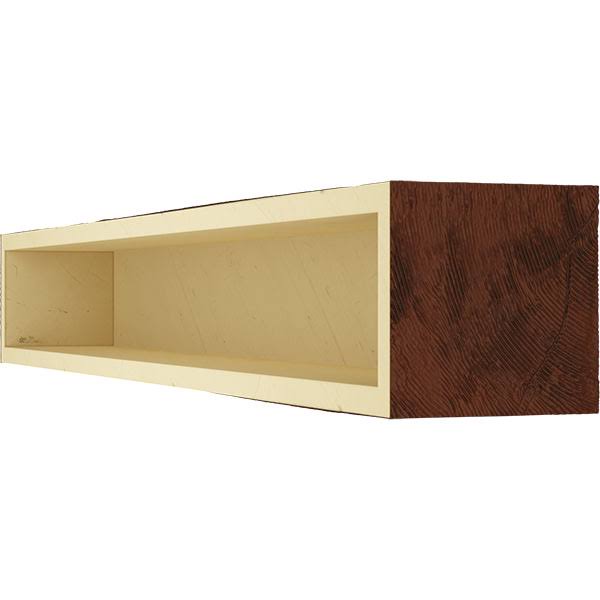 Rough Sawn Faux Wood Fireplace Mantel S95829