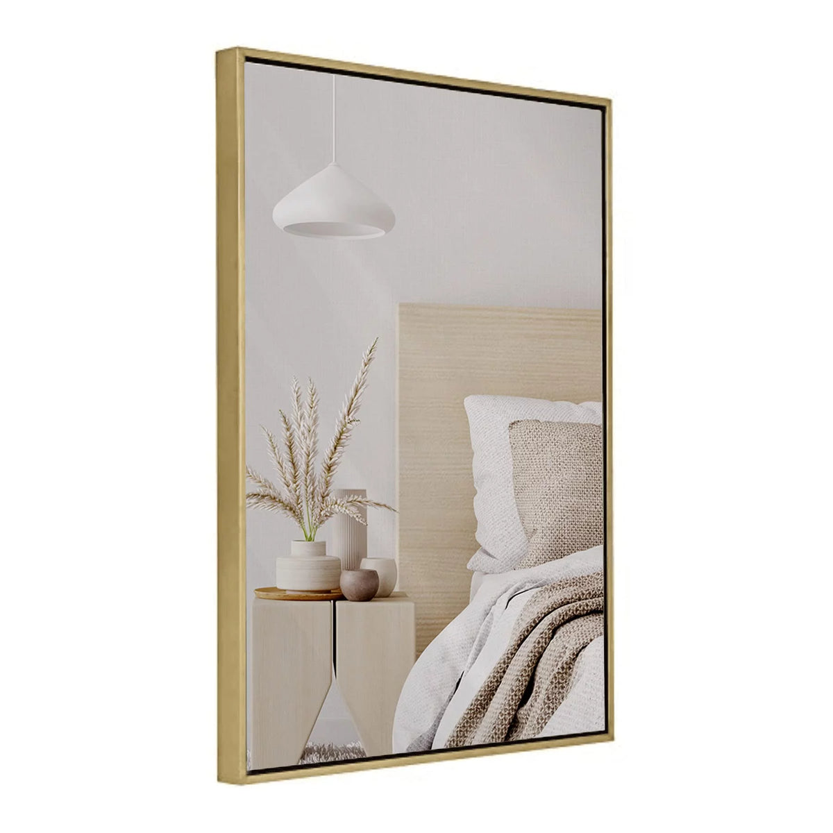 Gold Leaf Wall Mirror 24" X 36" Z3519