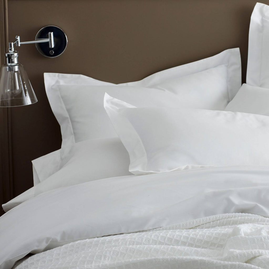 Organic Pearl Gray 300-Thread Count Cotton Percale King Sham D25687