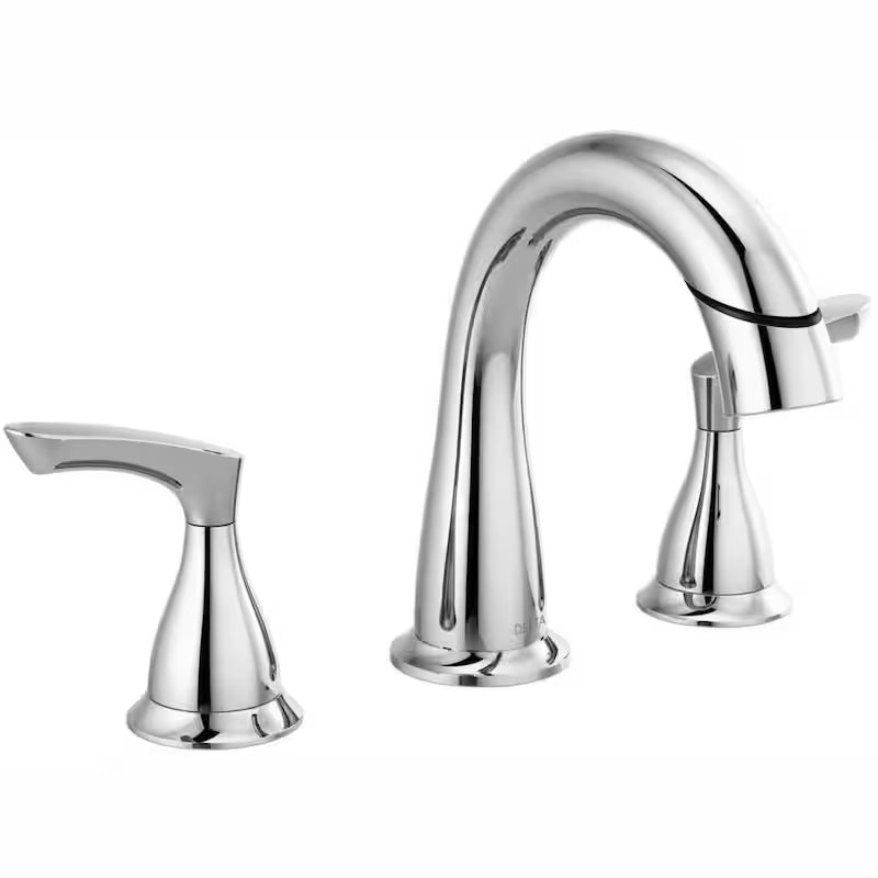 8 in. Widespread 2-Handle Bathroom Faucet with Pull-Down Spout in Chrome H159