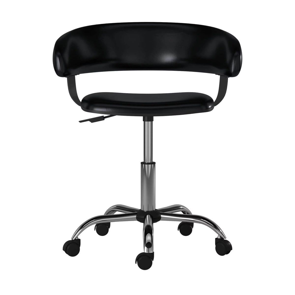 Black Low-Back Desk Chair with Castors B9834