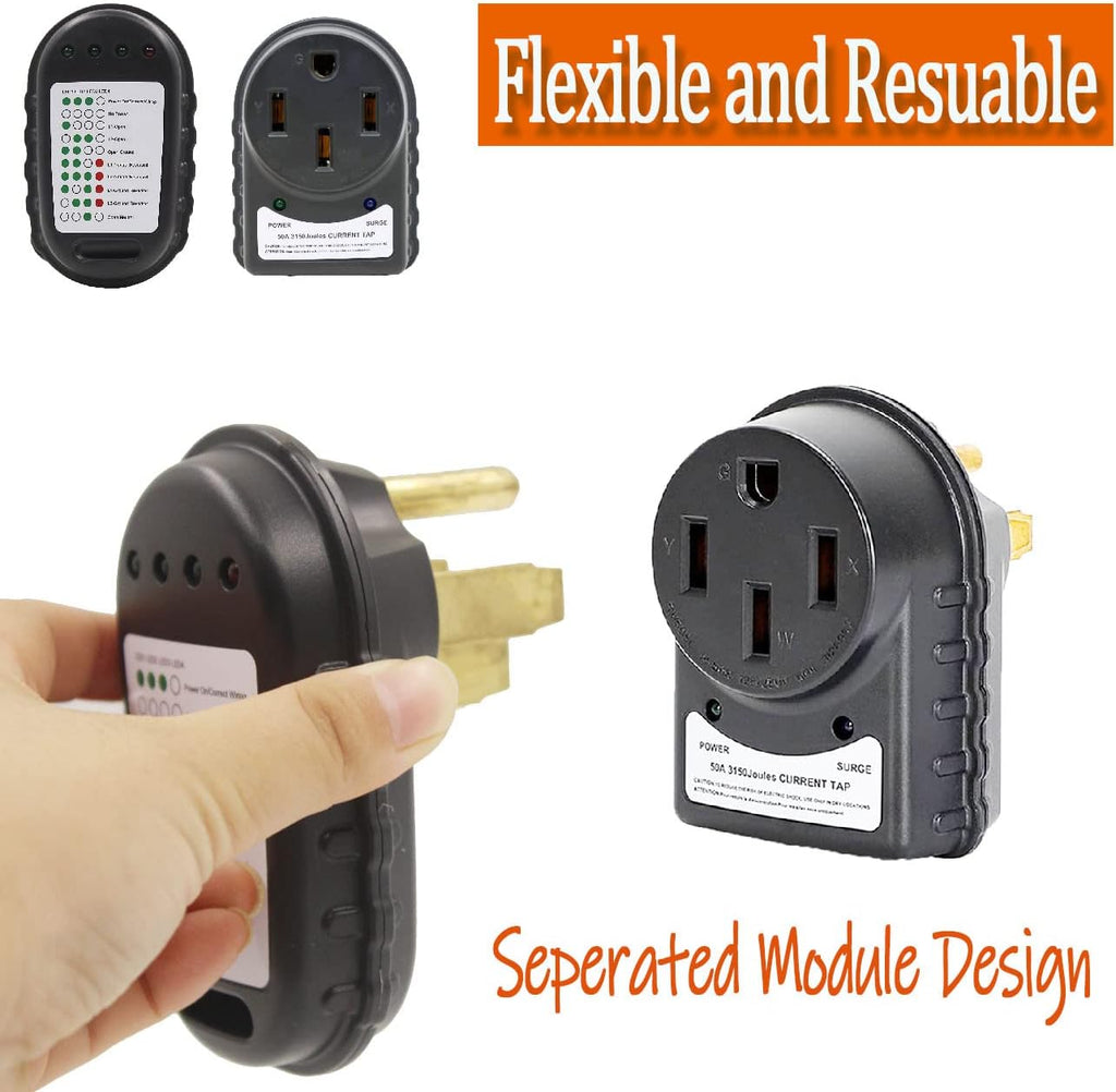 50 AMP Surge Protector and Circuit Analyzer Kit, Pack of 2 B3582