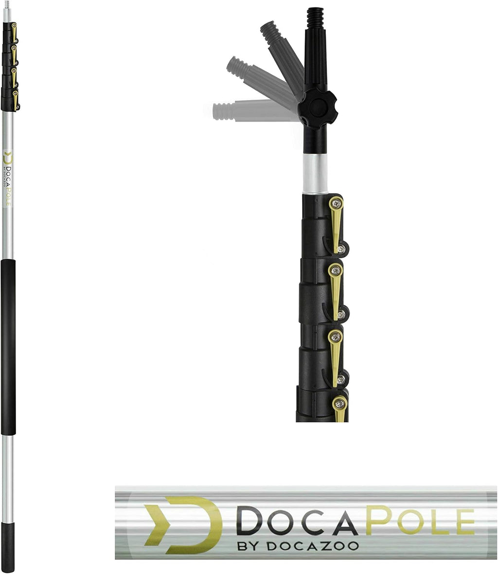 11 Inch Hard Bristle Deck Brush with Telescoping Pole Y122