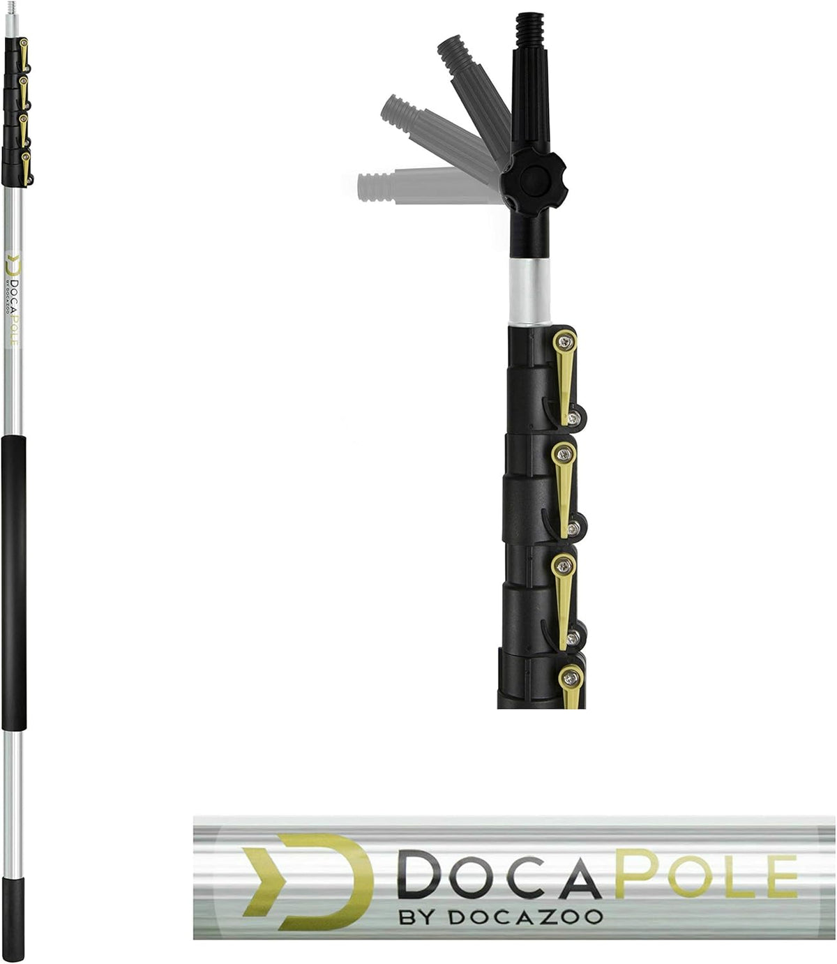 11 Inch Hard Bristle Deck Brush with Telescoping Pole Y122
