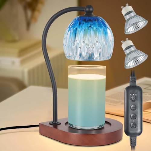 Black Electric Candle Warmer Lamp with Timer F616065
