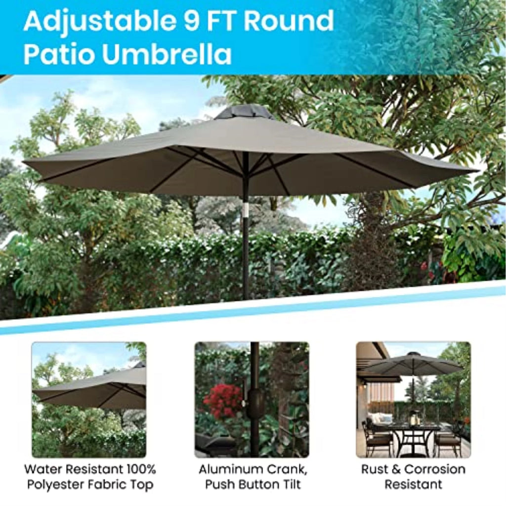 5-Piece Teak Patio Table and Chair Set G5309
