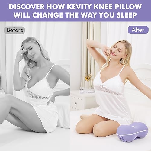 Grey Large Memory Foam Knee Pillow with Washable Cooling Cover G950