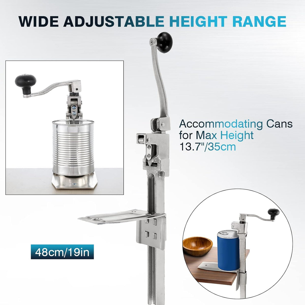Heavy Duty Table Mount Manual Can Opener B78258