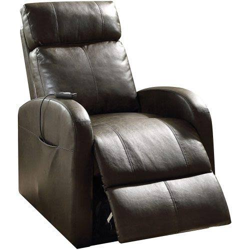 Beige PU Power Lift Recliner Q72267