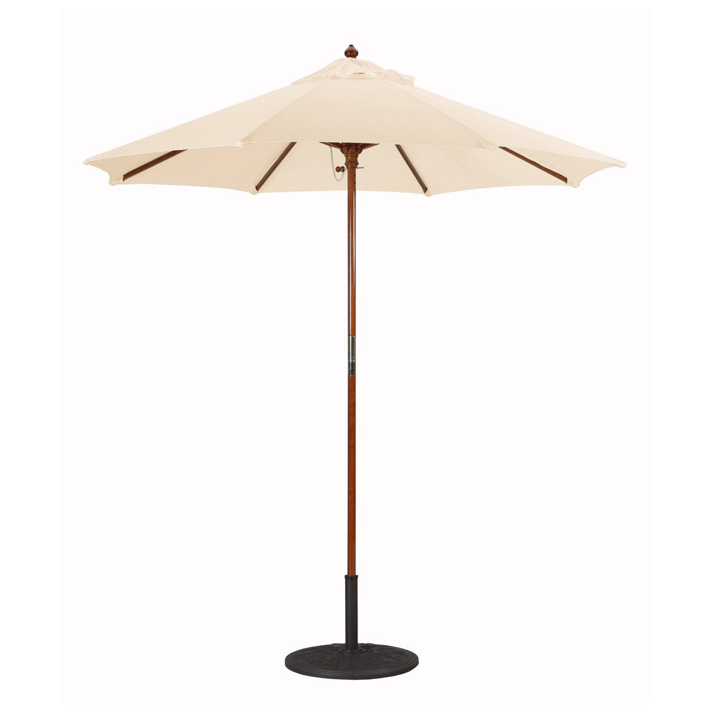 7.5 ft. Dark Wood Cafe Velum Sunbrella Umbrella S85640